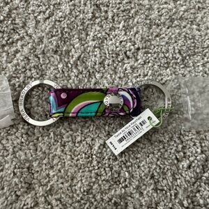Vera Bradley Twice As Nice Keychain (Heather)